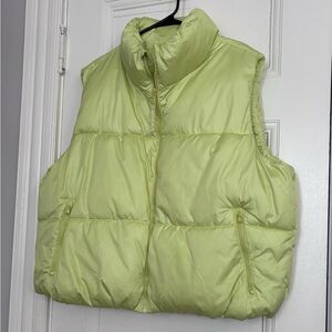 Old Navy Light Green Puffer Vest